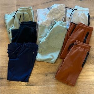 Kids Cozy Jogger Pants Set - Multicolor